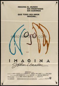 5s234 IMAGINE Argentinean '88 classic self portrait artwork by former Beatle John Lennon!