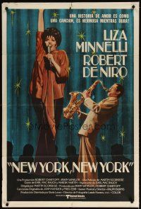 5s259 NEW YORK NEW YORK Argentinean '77 Robert De Niro plays sax while Liza Minnelli sings!