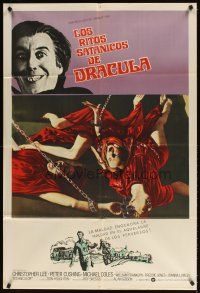 5s279 SATANIC RITES OF DRACULA Argentinean '73 Chris Lee as Count Dracula & his Vampire Brides!