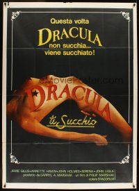 5s423 DRACULA SUCKS Italian 1p '79 this time the Count is not just going for throat, different!
