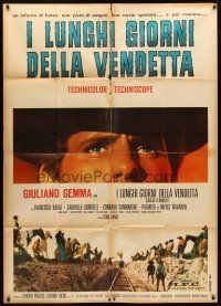 5s472 LONG DAYS OF VENGEANCE Italian 1p '67 c/u of Giuliano Gemma, spaghetti western!