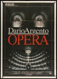 5s494 OPERA Italian 1p '87 written and directed by Dario Argento, cool creepy Casaro artwork!
