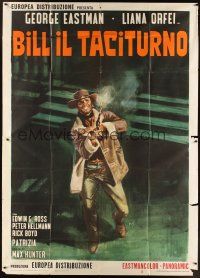 5s339 DJANGO KILLS SOFTLY Italian 2p '67 George Eastman, spaghetti western art by Antonio Mos!