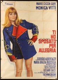 5s348 I MARRIED YOU FOR FUN Italian 2p '67 Ti ho Sposato per Allegria, art of sexy Monica Vitti!