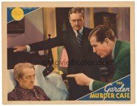 5y418 GARDEN MURDER CASE LC '36 Edmund Lowe as Philo Vance watches Nat Pendleton question Walthall!