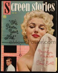 6b360 SCREEN STORIES magazine July 1955 sexiest Marilyn Monroe starring in The Seven Year Itch!