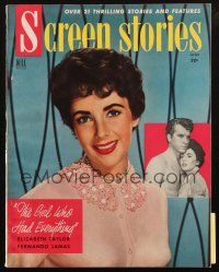 6b349 SCREEN STORIES magazine June 1953 sexy Elizabeth Taylor is The Girl Who Had Everything!