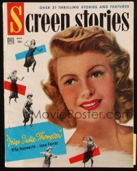 6b354 SCREEN STORIES magazine March 1954 sexy Rita Hayworth starring in Miss Sadie Thompson!