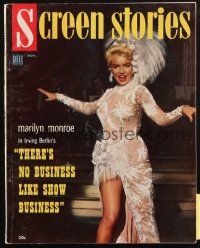 6b357 SCREEN STORIES magazine Nov 1954 sexy Marilyn Monroe, There's No Business Like Show Business