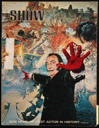 6b274 SHOW magazine June 1970 cool artwork of Salvador Dali by Philippe Halsman!