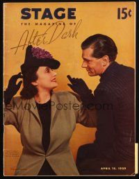 6b272 STAGE magazine April 15, 1939 Laurence Olivier & Katharine Cornell in No Time For Comedy!