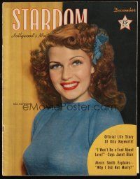 6b389 STARDOM magazine December 1942 cover portrait of sexy Rita Hayworth by Jack Albin!