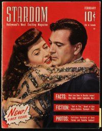 6b383 STARDOM vol 1 no 1 magazine February 1942 Barbara Stanwyck & Gary Cooper in Ball of Fire!