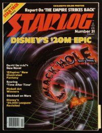 6b434 STARLOG magazine February 1980 Disney's twenty million dollar epic Black Hole!