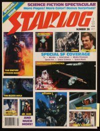 6b433 STARLOG magazine July 1980 Empire Strikes Back, Alien, Moonraker, Dr. Who & much more!