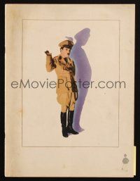 6b193 GREAT DICTATOR souvenir program book '40 Charlie Chaplin directs & stars, Hirschfeld art!