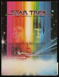 6b231 STAR TREK souvenir program book '79 cool art of William Shatner & Leonard Nimoy by Bob Peak!