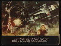 6b233 STAR WARS souvenir program book 1977 George Lucas classic, Jung art!