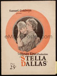 6b234 STELLA DALLAS souvenir program book '25 Ronald Colman, Belle Bennett