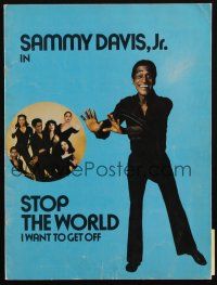 6b236 STOP THE WORLD I WANT TO GET OFF stage play souvenir program book '78 Sammy Davis Jr.