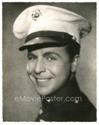 6b095 SINGING MARINE deluxe 10.75x13.5 still '37 Dick Powell in uniform by Scotty Welbourne!