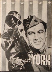 6b650 SERGEANT YORK Danish program '45 Gary Cooper in uniform, Howard Hawks, different images!