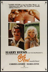 6c103 BEL AMI 1sh '76 Harry Reems in European sex movie from Guy de Maupassant's erotic novel!