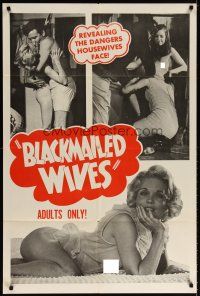 6c127 BLACKMAILED WIVES 1sh '68 revealing the dangers sexy housewives face!