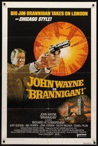 6c159 BRANNIGAN int'l 1sh '75 great different art of fighting John Wayne in England!