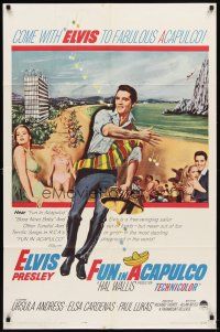 6c403 FUN IN ACAPULCO 1sh '63 Elvis Presley in fabulous Acapulco, Mexico, sexy Ursula Andress