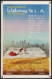 6k963 WELCOME TO L.A. 1sh '76 Alan Rudolph, Robert Altman, City of the One Night Stands!