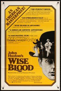 6k980 WISE BLOOD 1sh '79 John Huston, Brad Dourif, Ned Beatty, Harry Dean Stanton!