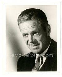 6m237 DAN DURYEA 8x10 still '50s head & shoulders portrait with mustache, wearing suit & tie!