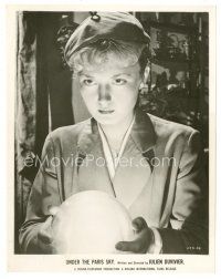 6m865 SOUS LE CIEL DE PARIS 8x10 still '51 Julien Duvivier, c/u Brigitte Auber with crystal ball