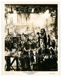 6m931 TO BE OR NOT TO BE candid 8x10 still '42 cool image of cameras & crew filming busy street!