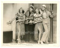 6m959 WAIKIKI WEDDING 8x10 still '37 big mouth Martha Raye, Bing Crosby & Bob Burns in Hawaii!