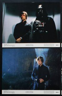 6w196 RETURN OF THE JEDI 8 color 11x14 stills '83 sci-fi classic, Mark Hamill, Darth Vader & more!