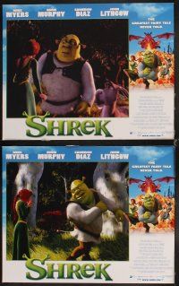 6w210 SHREK 8 LCs '01 Dreamworks, great computer animation fantasy cartoon images!