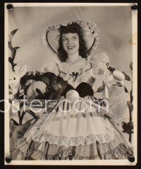 7j242 ELLA MAE MORSE 4 8x10 stills '43 great portraits in pretty dress by Fred Hendrickson!