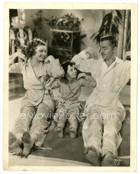 7j671 EVELYN PRENTICE 8x10 still '34 William Powell, Myrna Loy & Cora Sue Collins doing exercises!