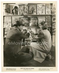 7j672 EVERY GIRL SHOULD BE MARRIED 8x10 still '48 c/u Cary Grant & Betsy Drake at magazine stand!