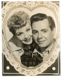 7j680 FOREVER DARLING 7.25x9.5 still '56 Valentine's Day portrait of Desi Arnaz & Lucille Ball!