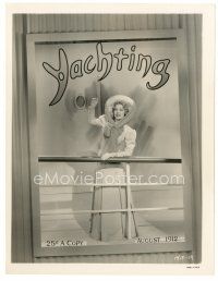 7j688 GAIL LANGFORD 8x10 still '48 posing on the cover of Yachting magazine in Easter Parade!