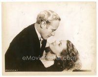 7j759 INTERMEZZO 8x10 still '39 romantic c/u of Leslie Howard about to kiss Ingrid Bergman!