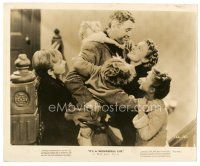 7j763 IT'S A WONDERFUL LIFE 8x10 still '46 James Stewart hugging Donna Reed & his four kids!