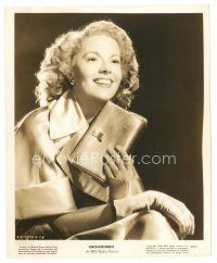 7j777 JAYNE MEADOWS 8x10 still '49 great smiling portrait with purse & gloves from Enchantment!