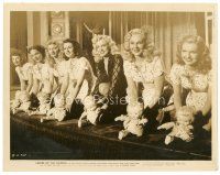 7j827 LADIES OF THE CHORUS 8x10 still '48 Marilyn Monroe lined up with sexy girls & dolls!