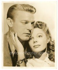 7j829 LADY SCARFACE 8x10 still '41 c/u of Dennis O'Keefe & Frances Neal by Ernest A. Bacnrach!