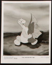 7j102 LAND BEFORE TIME 8 8x10 stills '88 Spielberg, George Lucas, Don Bluth, dinosaur cartoon!