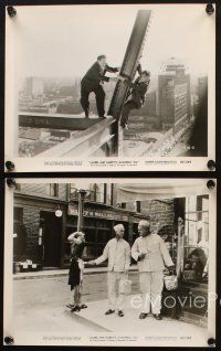 7j253 LAUREL & HARDY'S LAUGHING '20s 4 8x10 stills '65 great wacky images of Stan & Ollie!